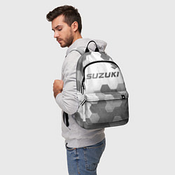 Рюкзак Suzuki - white gradient посередине, цвет: 3D-принт — фото 2
