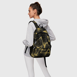 Рюкзак Triangle yellow with dots, цвет: 3D-принт — фото 2