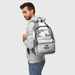 Рюкзак Limp Bizkit - white gradient по-центру, цвет: 3D-принт — фото 2
