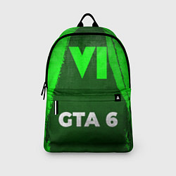 Рюкзак GTA 6 - green gradient по-центру, цвет: 3D-принт — фото 2