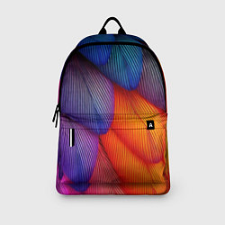 Рюкзак Радужные перья попугая, цвет: 3D-принт — фото 2