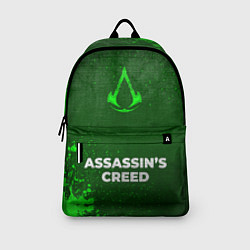 Рюкзак Assassins Creed - green gradient по-центру, цвет: 3D-принт — фото 2