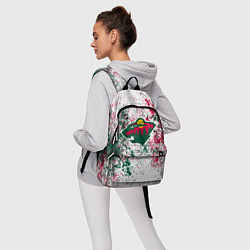 Рюкзак Minnesota Wild NHL white, цвет: 3D-принт — фото 2