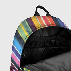Рюкзак Разноцветная полоска, цвет: 3D-принт — фото 2