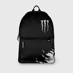 Рюкзак Monster energy fire white, цвет: 3D-принт — фото 2