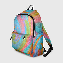 Рюкзак Абстракция - multicolored curves, цвет: 3D-принт