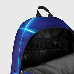 Рюкзак Bones белое лого на синих плитах, цвет: 3D-принт — фото 2
