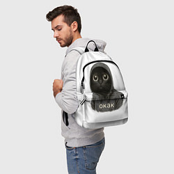 Рюкзак Мем окак с котом, цвет: 3D-принт — фото 2