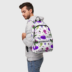 Рюкзак Halloween purple pumpkin pattern, цвет: 3D-принт — фото 2