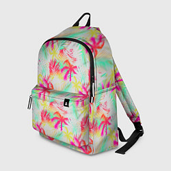 Рюкзак Palm yellow pink, цвет: 3D-принт