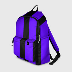 Рюкзак Color purple black stripes, цвет: 3D-принт