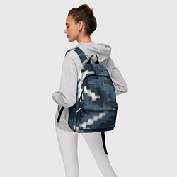 Рюкзак Пиксельная текстура камуфляж, цвет: 3D-принт — фото 2