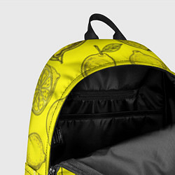 Рюкзак Яркий лимонный узор - паттерн, цвет: 3D-принт — фото 2