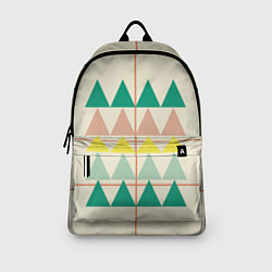 Рюкзак Абстрактный лес пирамидки с однотоном, цвет: 3D-принт — фото 2
