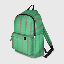 Рюкзак Color green cage brown stripes, цвет: 3D-принт