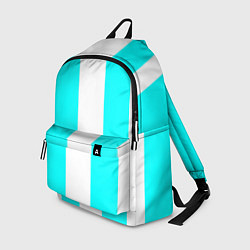 Рюкзак Color blue and white, цвет: 3D-принт