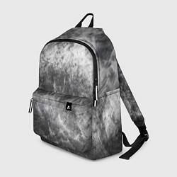 Рюкзак Абстракция - black and white metal scuffs, цвет: 3D-принт
