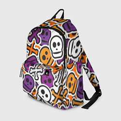 Рюкзак Funny skulls, цвет: 3D-принт