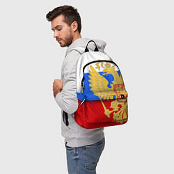 Рюкзак Герб России: триколор, цвет: 3D-принт — фото 2