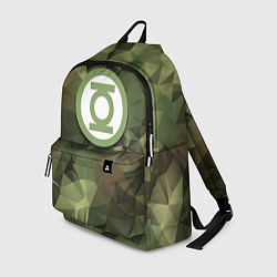 Рюкзак Зеленый фонарь: камуфляж, цвет: 3D-принт