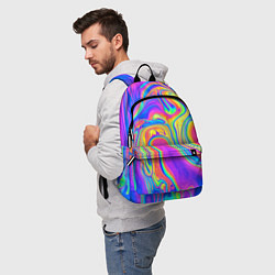Рюкзак Цветные разводы, цвет: 3D-принт — фото 2