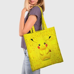 Сумка-шопер Pikachu, цвет: 3D-принт — фото 2