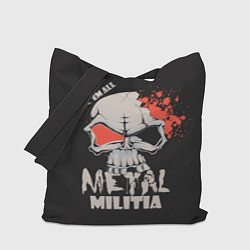Сумка-шопер Metal Militia, цвет: 3D-принт