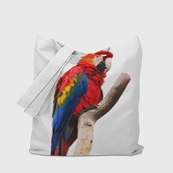 Сумка-шопер Яркий попугай, цвет: 3D-принт