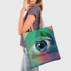 Сумка-шопер Глаз, цвет: 3D-принт — фото 2