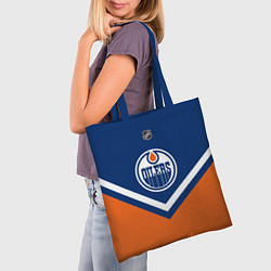 Сумка-шопер NHL: Edmonton Oilers, цвет: 3D-принт — фото 2