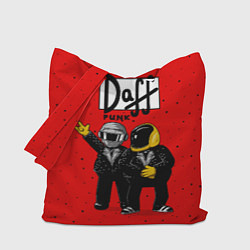Сумка-шопер Daff Punk, цвет: 3D-принт