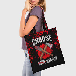Сумка-шопер Choose Your Weapon, цвет: 3D-принт — фото 2