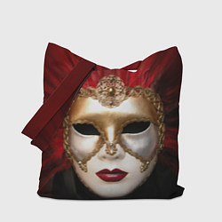 Сумка-шопер Венецианская маска, цвет: 3D-принт