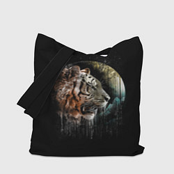 Сумка-шопер Космический тигр, цвет: 3D-принт
