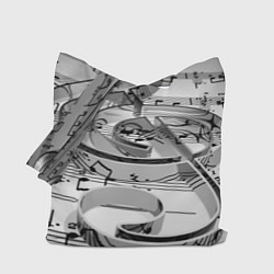 Сумка-шопер Скрипичный ключ, цвет: 3D-принт