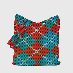 Сумка-шопер Knitting pattern, цвет: 3D-принт