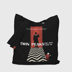 Сумка-шопер Twin Peaks Man цвета 3D-принт — фото 1