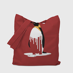 Сумка-шопер Расплавленный пингвин, цвет: 3D-принт