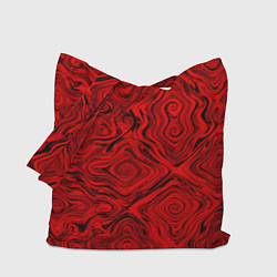 Сумка-шопер Tie-Dye red, цвет: 3D-принт