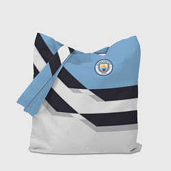 Сумка-шопер Manchester City FC: White style, цвет: 3D-принт