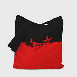 Сумка-шоппер АлисА: Черный & Красный
