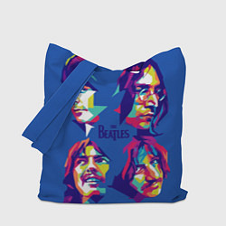 Сумка-шопер The Beatles: Faces, цвет: 3D-принт