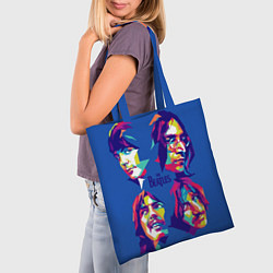 Сумка-шопер The Beatles: Faces, цвет: 3D-принт — фото 2