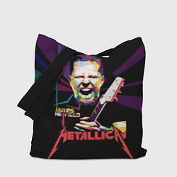 Сумка-шопер Metallica: James Alan Hatfield, цвет: 3D-принт