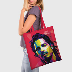 Сумка-шопер Chris Cornell Art, цвет: 3D-принт — фото 2