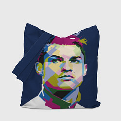 Сумка-шопер Cristiano Ronaldo Art, цвет: 3D-принт
