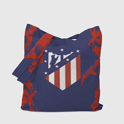 Сумка-шопер FC Atletico Madrid: Blue & Red, цвет: 3D-принт