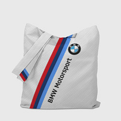 Сумка-шоппер BMW Motorsport: White Carbon