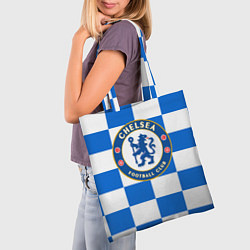 Сумка-шопер FC Chelsea: Grid, цвет: 3D-принт — фото 2