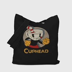 Сумка-шопер Cuphead: Mugman, цвет: 3D-принт